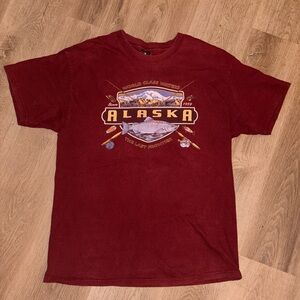 Hanes Alaska Maroon T-Shirt